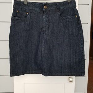 Croft & Barrow Jean Skort -- Size 6